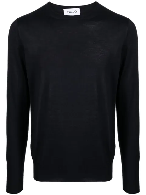 ERALDO crew-neck cashmere-blend jumper Blue J25601