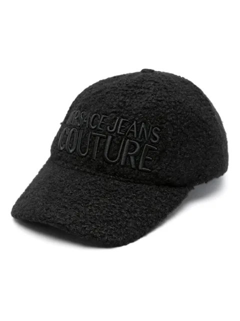 Versace Jeans Couture logo-embroidered fleece baseball cap Black 75VAZK24ZS801899