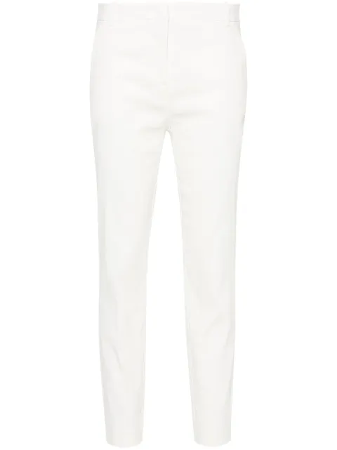 PINKO pressed-crease tapered trousers White 100155A0IM