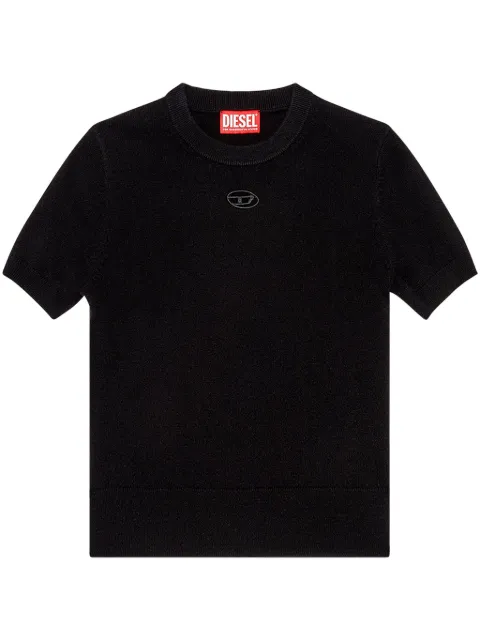 Diesel M-Arga logo-embroidered top Black A130140GEAY