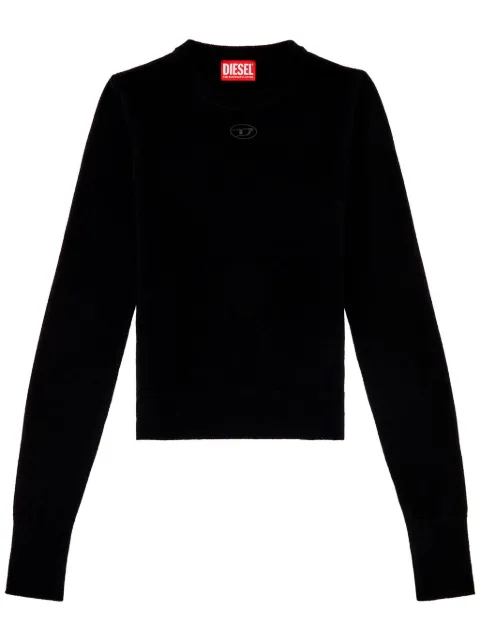Diesel M-Areesax logo-plaque jumper Black A130130GEAY