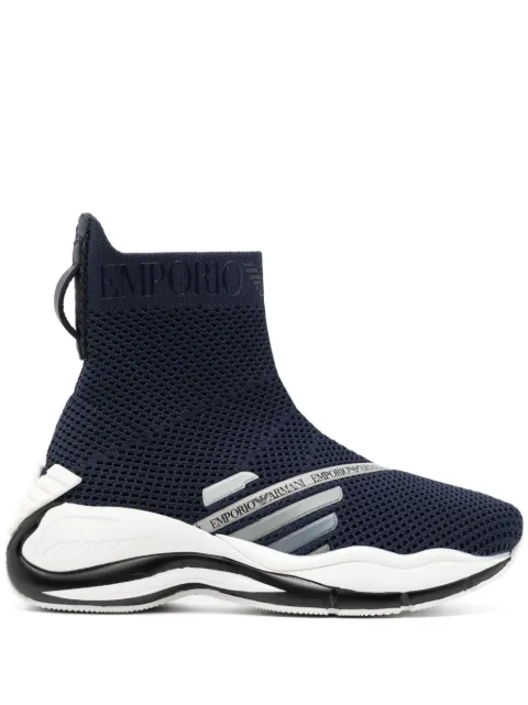 Emporio Armani chunky slip-on sneakers Blue X3Z061XD368