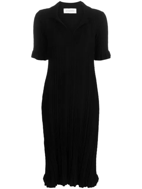 Viktor & Rolf V-neck knitted midi dress Black TK0096399324