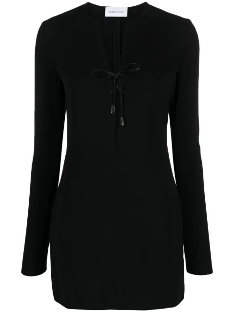 16Arlington Seeran lace-up minidress Black D331PW23