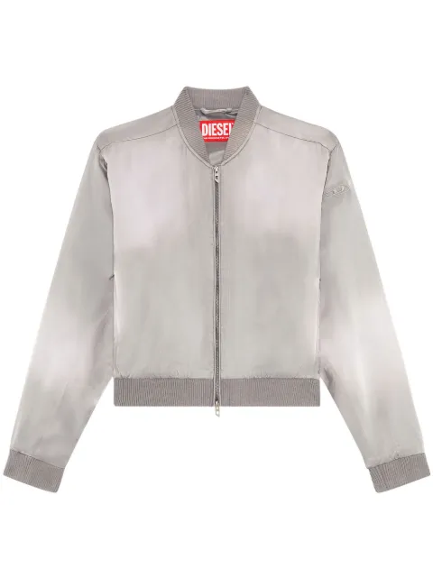 Diesel G-Khlow-N1 logo-embroidered jacket Grey A128400IMAN