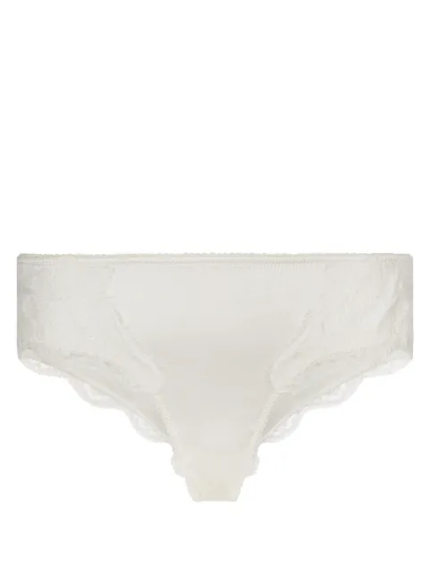 Dolce & Gabbana lace-trim satin briefs White O2A02TONO13