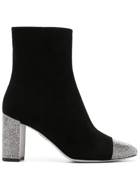 René Caovilla Bonnie 85mm suede boots Black C11852080C001V547