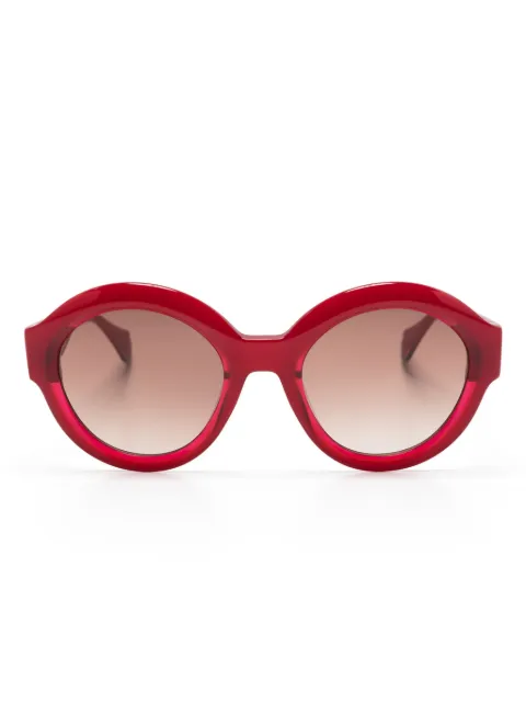 GIGI STUDIOS Glow round-frame sunglasses Red 6821