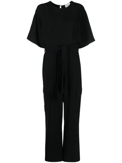 P.A.R.O.S.H. wide-leg cargo jumpsuit Black POKERD790165