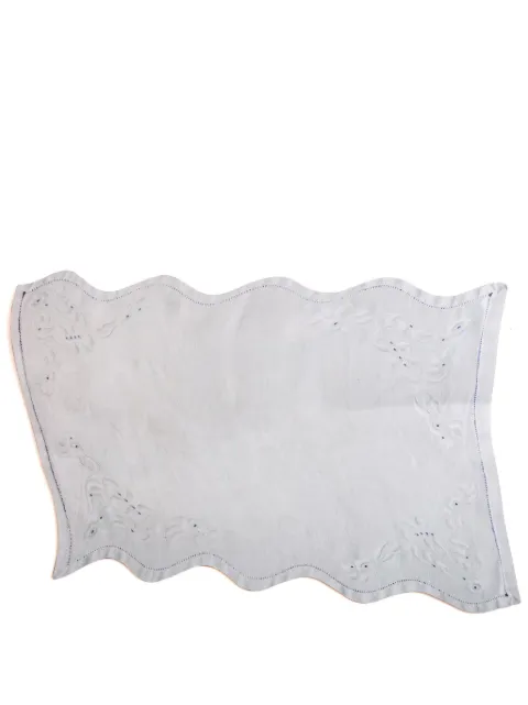 Seletti x Diesel floral-embroidery table mat White 11265X4