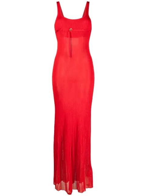 Jacquemus La Robe Maille maxi dress Red 233KN3442327470