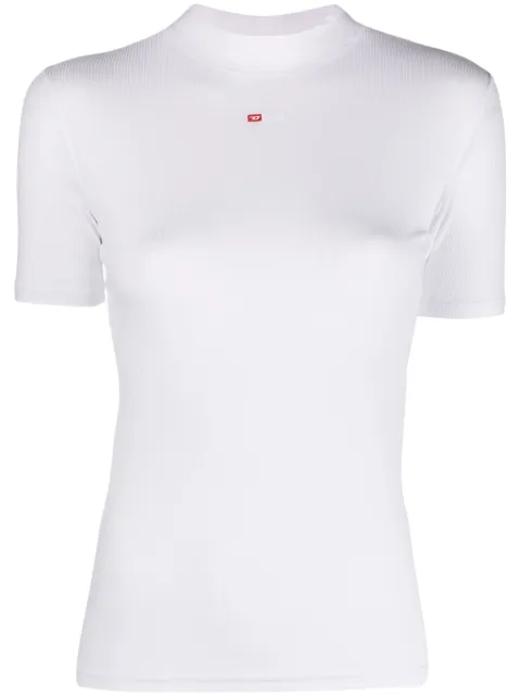 Diesel T-Mokky mock-neck T-shirt White A103980BLAN