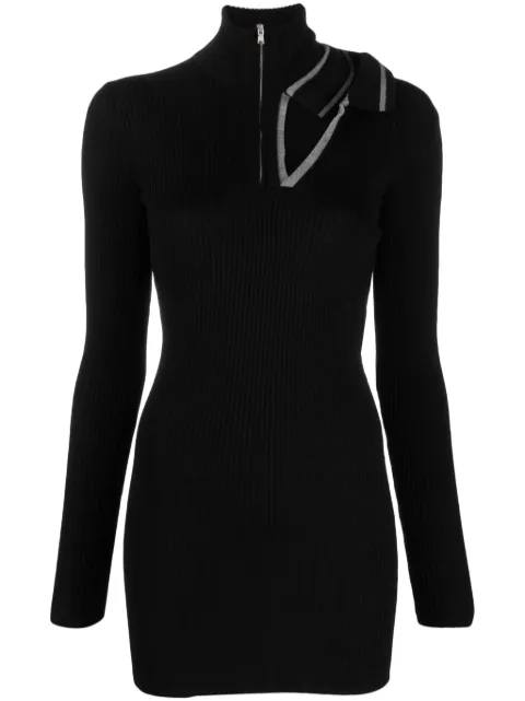 Y/Project cut-out ribbed minidress Black WMDRESS40