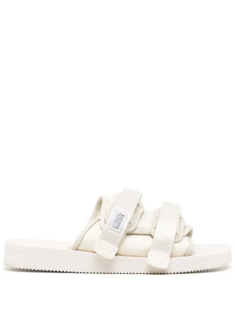 Suicoke MOTO-Cab logo-patch slides Neutrals OG056CAB