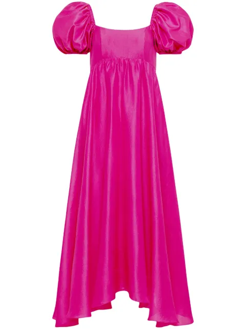 AZEEZA Rory silk midi dress Pink RORYMIDIMAG