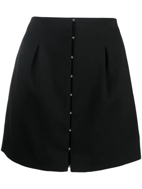 Del Core hook-fastening pleated miniskirt Black F2PS001262T0671