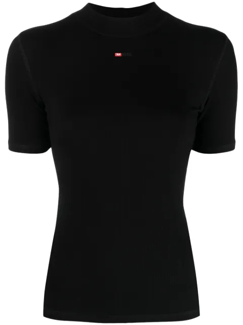 Diesel T-Mokky mock-neck T-shirt Black A103980BLAN