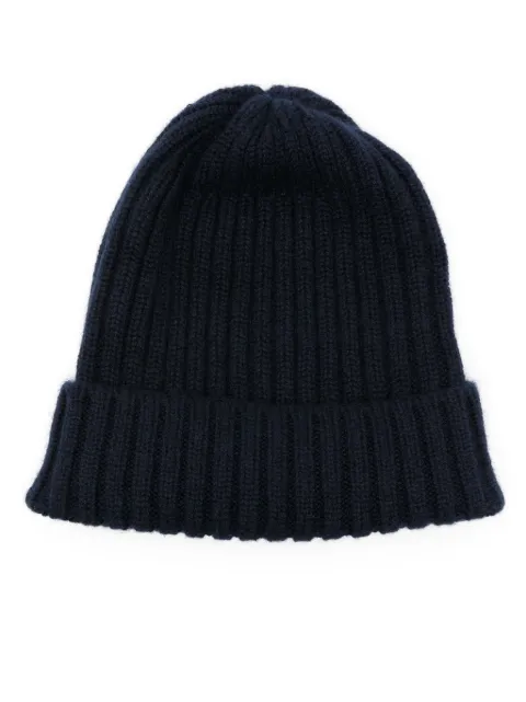 Fedeli ribbed-knit cashmere beanie Blue 6UI07300