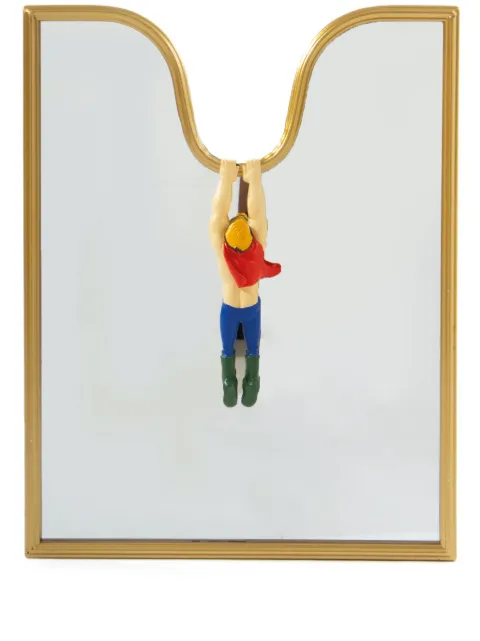 Seletti Circus rectangular mirror Gold 17617