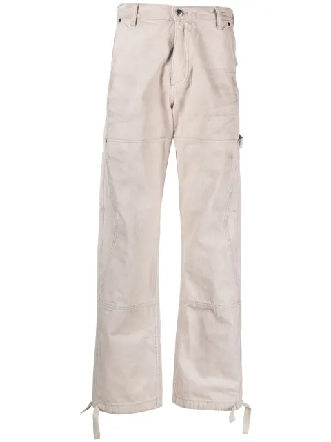 RHUDE Chevron painter pants Neutrals RHPF23PA10012372