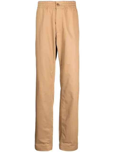 Maison Kitsuné mid-rise straight-leg trousers Brown LM01112WW0078