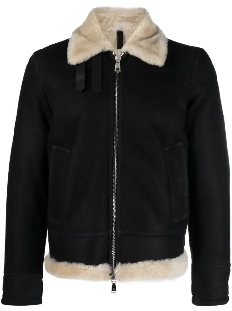 Tagliatore zip-up leather jacket Black RALPHCHI2307