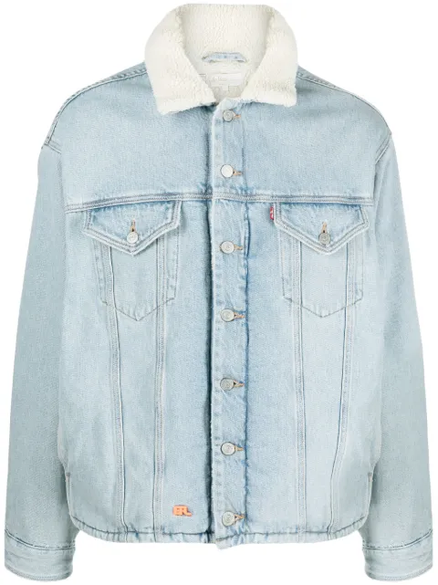 ERL x Levi's Sherpa Trucker denim jacket Blue ERL07J201