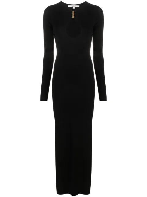 MANURÍ Mary Jean chain-link maxi dress Black MRAW2324DN014