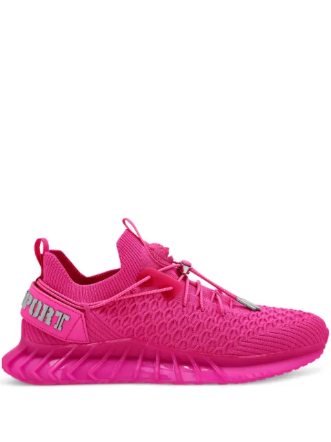 Plein Sport Runner logo-plaque sneakers Pink SADSUSC0520STE003N