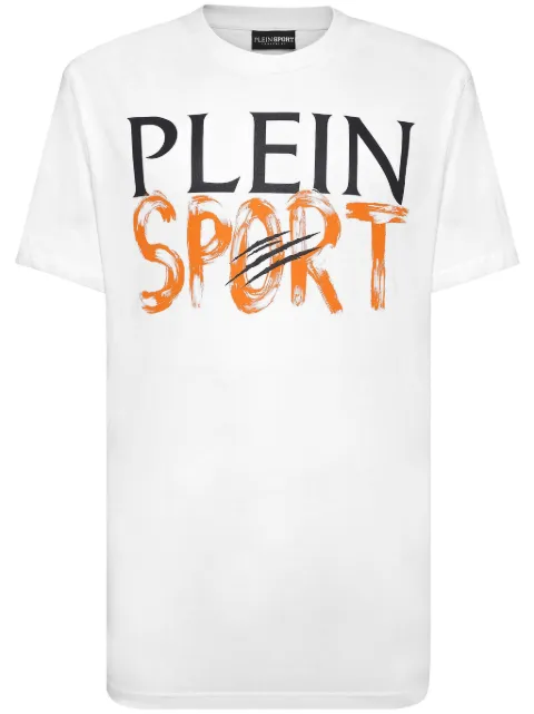 Plein Sport SS logo-print cotton T-shirt White SADCMTK6914SJY001N