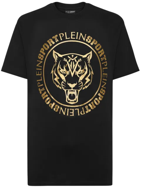 Plein Sport SS logo-print cotton T-shirt Black SADCMTK6929SJY001N