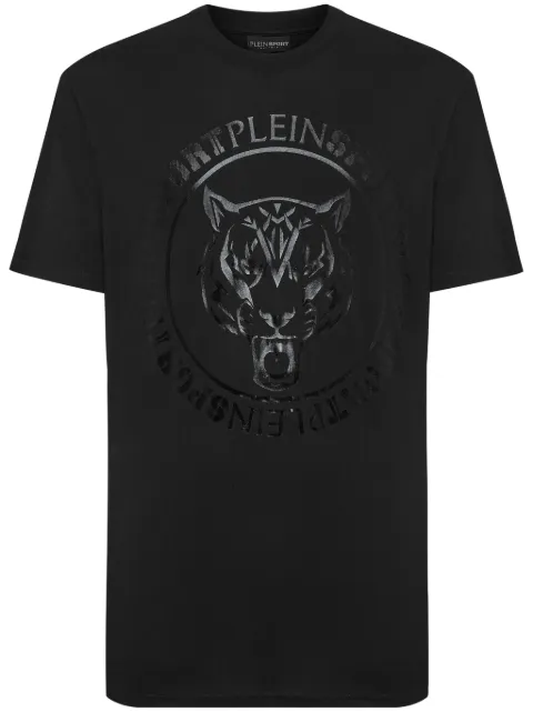 Plein Sport SS logo-print cotton T-shirt Black SADCMTK6929SJY001N