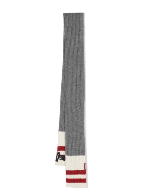 DSQUARED2 stripe-detail wraparound scarf Grey KNM013601A01595