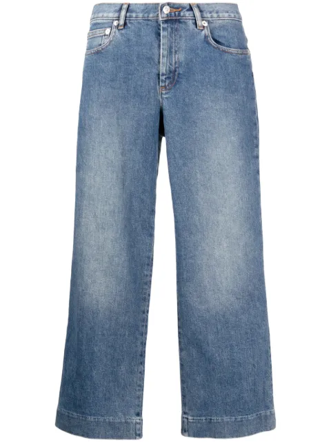 A.P.C. Sailor cropped jeans Blue COZZKF09073