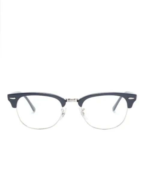 Ray-Ban Clubmaster round-frame glasses Blue RB5154