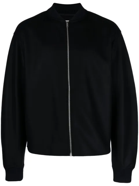 Jil Sander zip-up wool bomber jacket Blue J22HG0102J40045