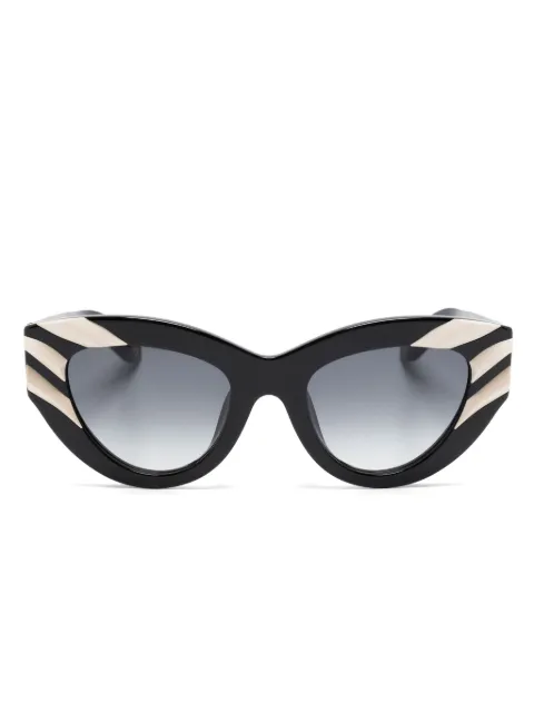 Roberto Cavalli 3D-detail cat eye-frame sunglasses Black SRC009V
