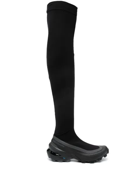 MM6 Maison Margiela X Salomon thigh-length chunky boots Black S66WW0073P5741