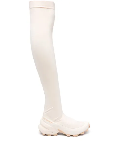 MM6 Maison Margiela X Salomon thigh-length chunky boots Neutrals S66WW0073P5741