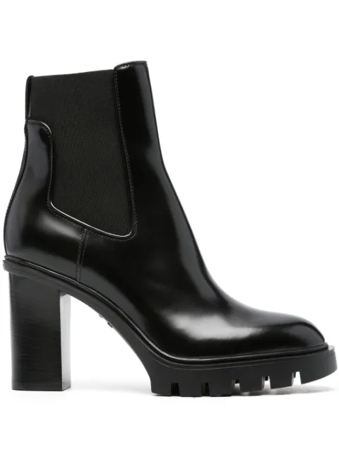 Santoni 95mm leather chelsea boots Black WTCT59599HL8BUDYN01