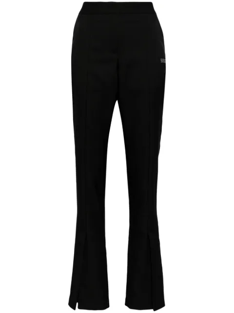 Off-White slitted twill trousers Black OWCA136C99FAB0021010