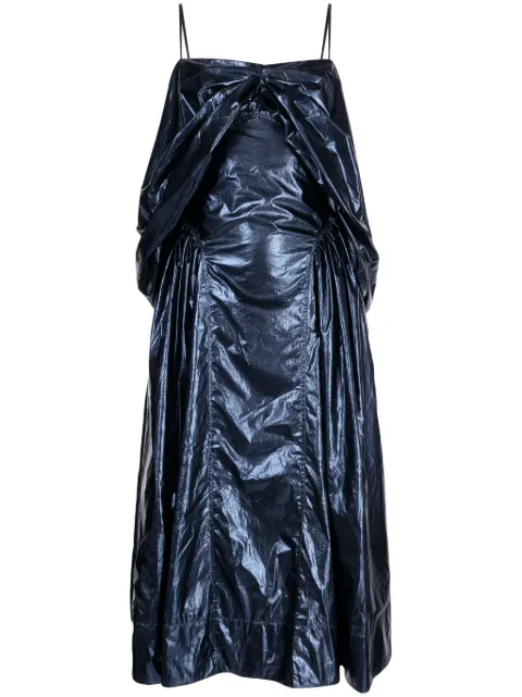 Rejina Pyo Dora lamé midi dress Blue F469NV
