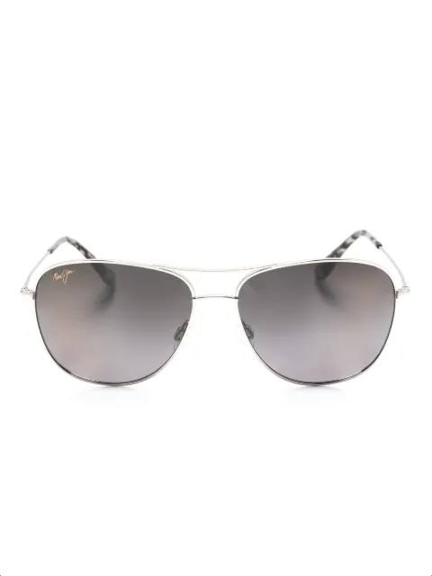 Maui Jim Cliff House pilot-frame sunglasses Silver GS247