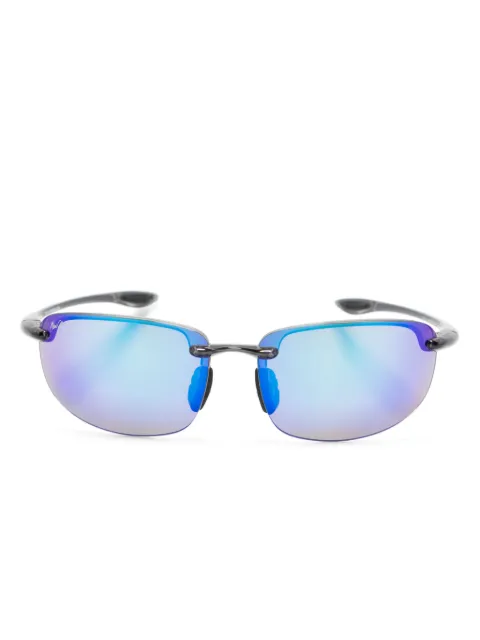 Maui Jim Ho'okipa mirrored lenses oval-frame sunglasses Grey B407