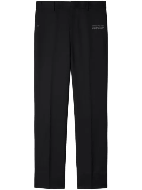Off-White slim-fit trousers Black OMCO020C99FAB0011001