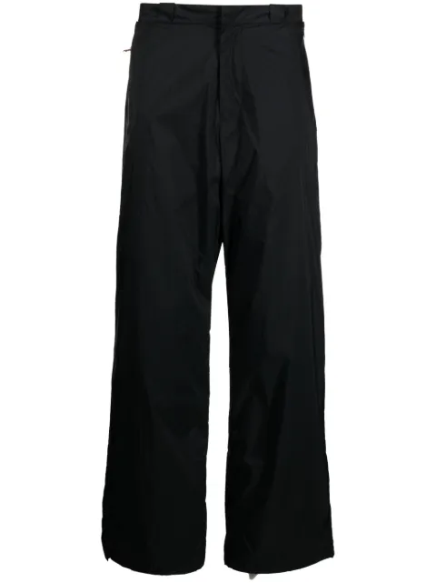 ROA high-waisted straight-leg trousers Black RBMW038FA20