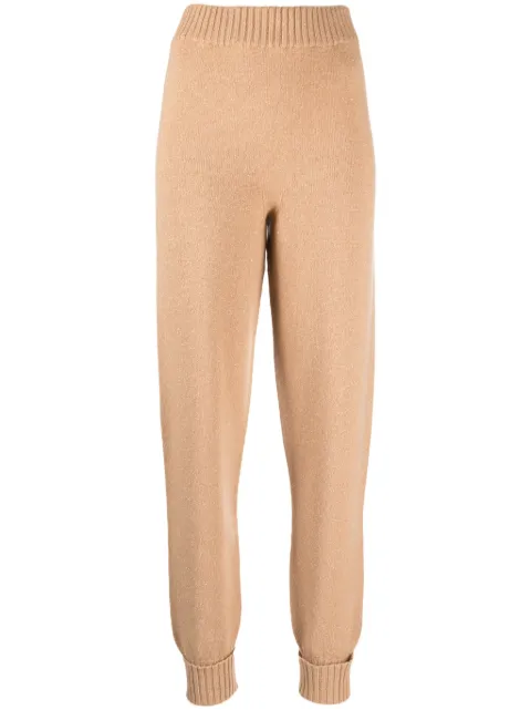TWINSET elasticated-waist ribbed-knit track pants Neutrals 232TT3201