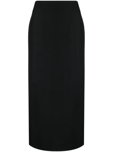 Valentino Garavani rear-slit midi skirt Black BRAAN01CF