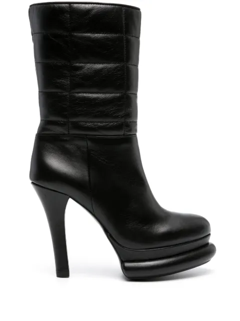 Paloma Barceló 120mm quilted-panel platform boots Black 272302LORINAPPA