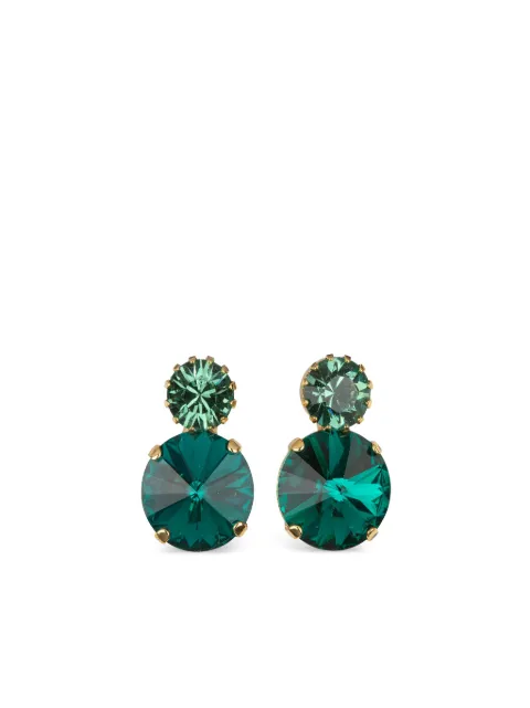 Jennifer Behr Myrla crystal earrings Green 50RA45EMERALD